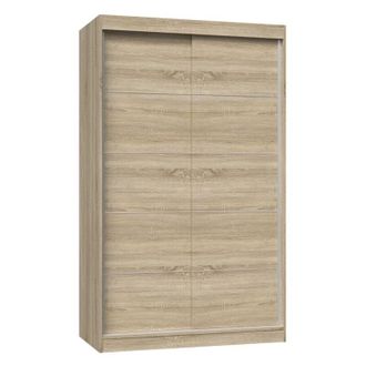 Hucoco Paolo - Armario Con 2 Puertas Correderas - Armario L 120 Cm - Vestidor Con 2 Puertas