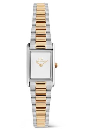 Daniel Wellington Bound Mini Tank Bracelet Watch, 17mm x 26mm in Silver-Tone at Nordstrom