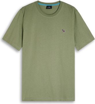 Paul Smith Logo-appliqué Cotton T-shirt - Khaki - Xxl