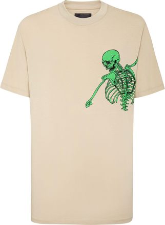 Philipp Plein Jersey T-shirt Round Neck SS Skeleton
