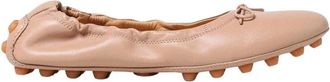 Tod's Blush Pink Ballerina Flats - Dames - Ballerinas - Roze - 36 1/2 EU - Leer - Schoenen