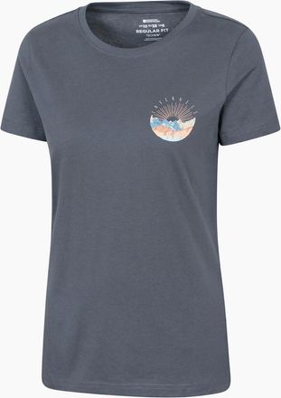 Mountain Warehouse Womens Mountain Warehouse Womens/Ladies Inverness Chest Print Relaxed Fit T-Shirt - Navy - Size: 10