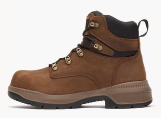 Rocky Mens Worksmart Waterproof Composite Toe Work Boot In Brown