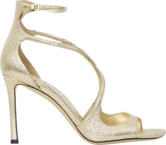 Jimmy Choo London Golden Ankle Strap Heels