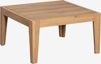 Sklum Sklum - Mesa De Centro Para Jard&iacute;n Cuadrada 60x60 Cm En Madera De Acacia Filips