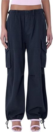 Alexander Wang Drawstring Cargo Trousers - female - Alexander Wang - Wide Trousers - Black - XS - Trousers