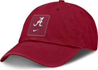 Nike Alabama Sideline Gameday Club Nike Mens College Adjustable Hat in Red | NC0169WABN-9TV