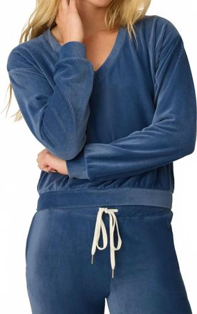 PJ Salvage Craving Corduroy Loungewear Set In Harbor
