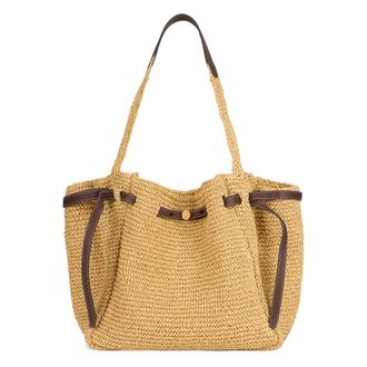 Tory Burch Tory Burch, Tote Bags, female, Beige, Size: ONE SIZE Romi Tote Bag