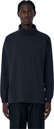Comme Des Gar&ccedil;ons Turtleneck Gestreepte Trui - Heren - Sweatshirts - Grijs - S - Hoodies & sweatvesten