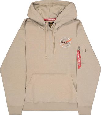 Alpha Industries Hoodie ALPHA INDUSTRIES NASA Orbit Hoodie, Herren, Gr. XXL, beige (vintage sand), Obermaterial: 80% Baumwolle, 20% Polyester, regular fit, Sweatshirts