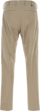 Pantaloni Torino Mens Cappuccino Stretch Cotton Pant Ghiaccio Exterior: Elastane Pantaloni Trousers