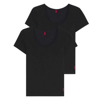 HUGO BOSS Hugo Dames T-Shirt (Set van 2) (Zwart)