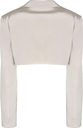 The Mannei Womens Marica Silk Blazer Beige Blazers Jacket