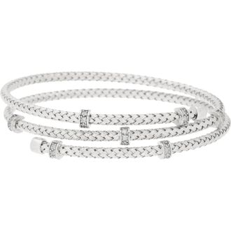 Meshmerise Diamond Three-Row Braided Bracelet - 0.12ct. in White Gold at Nordstrom Rack