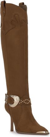 Jessica Simpson Kenzin Knee High Western Boot in Safari Brown at Nordstrom, Size 5.5