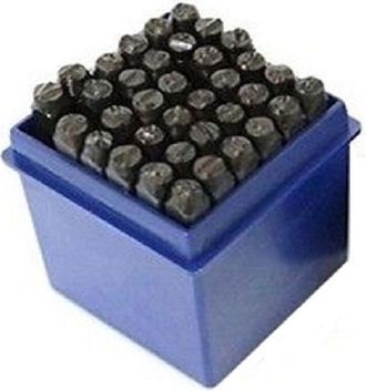 Trade Shop Trade Shop - Punzoni Numeratori Letras Y N&uacute;meros + S&iacute;mbolo Simult&aacute;neamente 36 Piezas 4 Mm