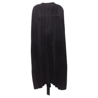 Comme Des Gar&ccedil;ons Comme Des Garcons triacetate V-neck pleated belted dress