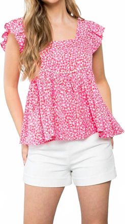 THML Clothing Bridgette Top In Pink