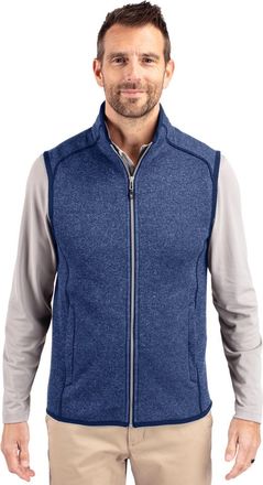 Cutter & Buck Mainsail Sweater-Knit Mens Full Zip Vest