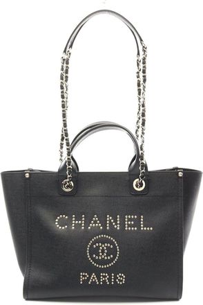 Chanel Deauville Tote Bag Leather