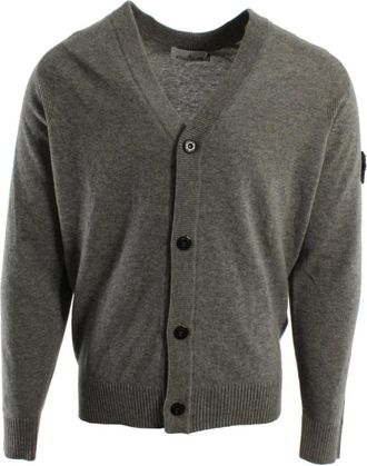 Stone Island Wool Vest - Heren - Vesten - Grijs - 3XL - Wol - Truien & Vesten