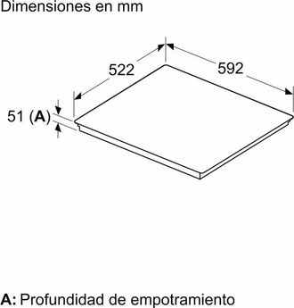 Bosch Pvj631hc1e - Vitroceramica Induccion 3 Zonas Coccion Ancho 59,2 Cm