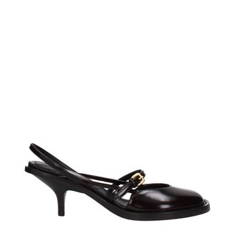 Dries Van Noten Brown Leather Platform Womens Sandals