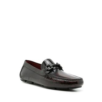 Ferragamo Leather Penny Loafer Loafer - Black