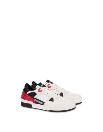 Love Moschino Ja15084g1nikb10d, Womens Sneakers, White Black, 8 UK