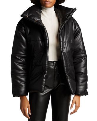 Nanushka Hide Vegan Leather Puffer Jacket