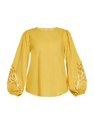 Usha Blouse Dames geel
