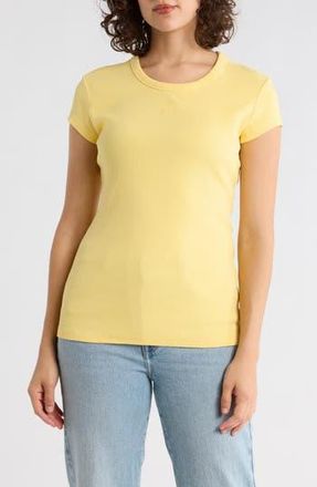 Boss Orange by Hugo Boss Cutout Cap Sleeve T-Shirt in Bright Yellow at Nordstrom Rack, Size X-Large