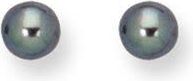 Tresorra 14K Yellow Gold Black Pearl Stud Earrings