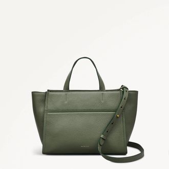 Radley London Dark Olive Green Medium Grab Oak Street Collection SS25 Radley