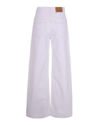 Isabel Marant Womens Jeans Lemony White Cotton