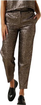 Selected Slfviolet-Ria MW Cropped Pant - Dames - Slim Fit Broeken - Geel - S - Polyester - Broeken