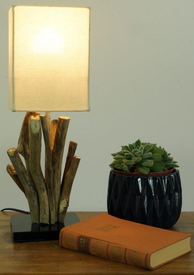 GURU SHOP Tischlampe "Pedalor" – Upcycling Lichtobjekt Aus Altmetall, 51x50x16,5 Cm – Industrial Chic Deko