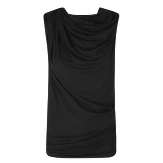 Entire studios Entire Studios - Drape Tank - Dames - Tops - Zwart - Maat: XS Viscose
