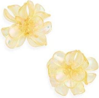Nordstrom Rack Resin Floral Stud Earrings in Butter Yellow at Nordstrom Rack