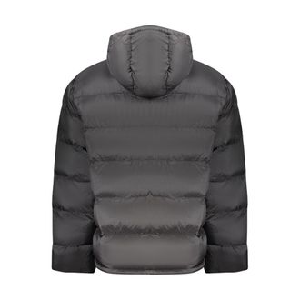 Calvin Klein Logo-Embroidered Water-Resistant Down Jacket - Black