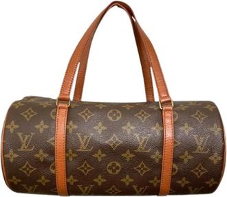 Louis Vuitton Pre-owned Papillon Monogram Boston Bag - Dames - Vintage Handtas - Bruin - ONE Size - Vintage