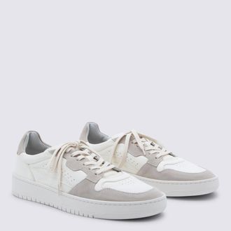 Eleventy Leather and Suede Low-Top Sneaker - Multicolor