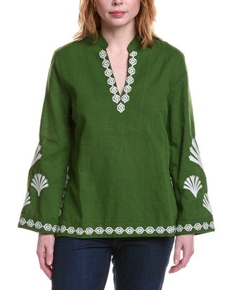Jude Connally Elyce Linen-Blend Top