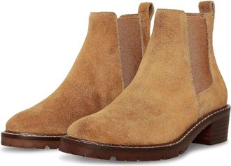 Steve Madden Womens Steve Madden Dorothea DOTH01S1 Boots Chestnut Suede Chelsea HTAT402