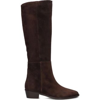 Notre-V Schoenen, Dames, Bruin, 38 EU, Leer, Bruine Leren Hoge Laarzen