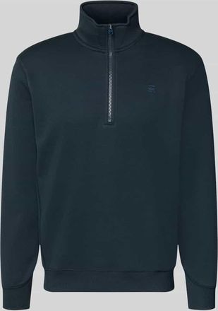 G-Star Sweatshirt mit Stehkragen und Rei&szlig;verschluss in Marine, Gr&ouml;&szlig;e XXL