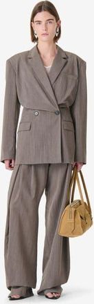 Iro Sunrise Double-Breasted Blazer in Brown Terra at Nordstrom, Size 32 Eu