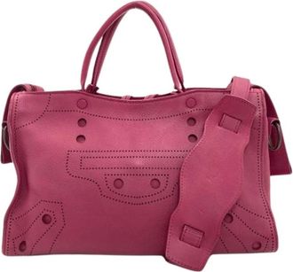 Balenciaga Pre-owned Vintage Handbag - Dames - Vintage Handtas - Roze - ONE Size - Leer - Vintage