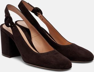 Gianvito Rossi Pumps slingback in suede